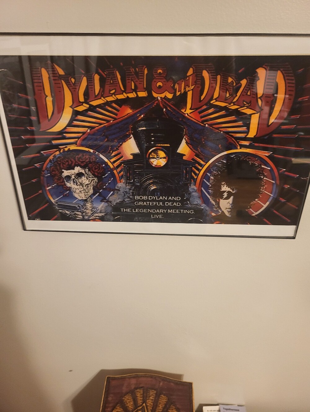 Grateful Dead/Bob Dylan Poster- Repro